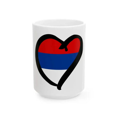 EuroSerbiaAnterior 1992-2004 (Serbia) White Coffee Mug 15oz - Go Mug Yourself