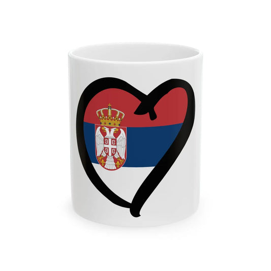EuroSerbiaAnterior (Serbia) White Coffee Mug 11oz - Go Mug Yourself
