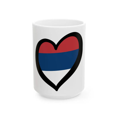 EuroSerbiaCivil (Serbia) White Coffee Mug 15oz - Go Mug Yourself