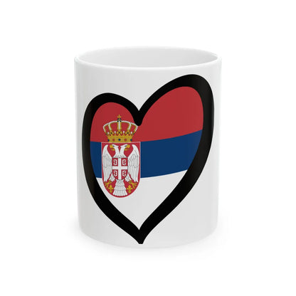 EuroServia (Serbia) White Coffee Mug 11oz - Go Mug Yourself