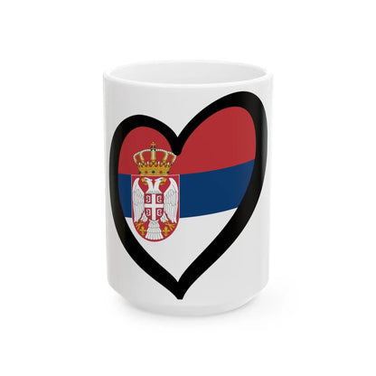 EuroServia (Serbia) White Coffee Mug 15oz - Go Mug Yourself