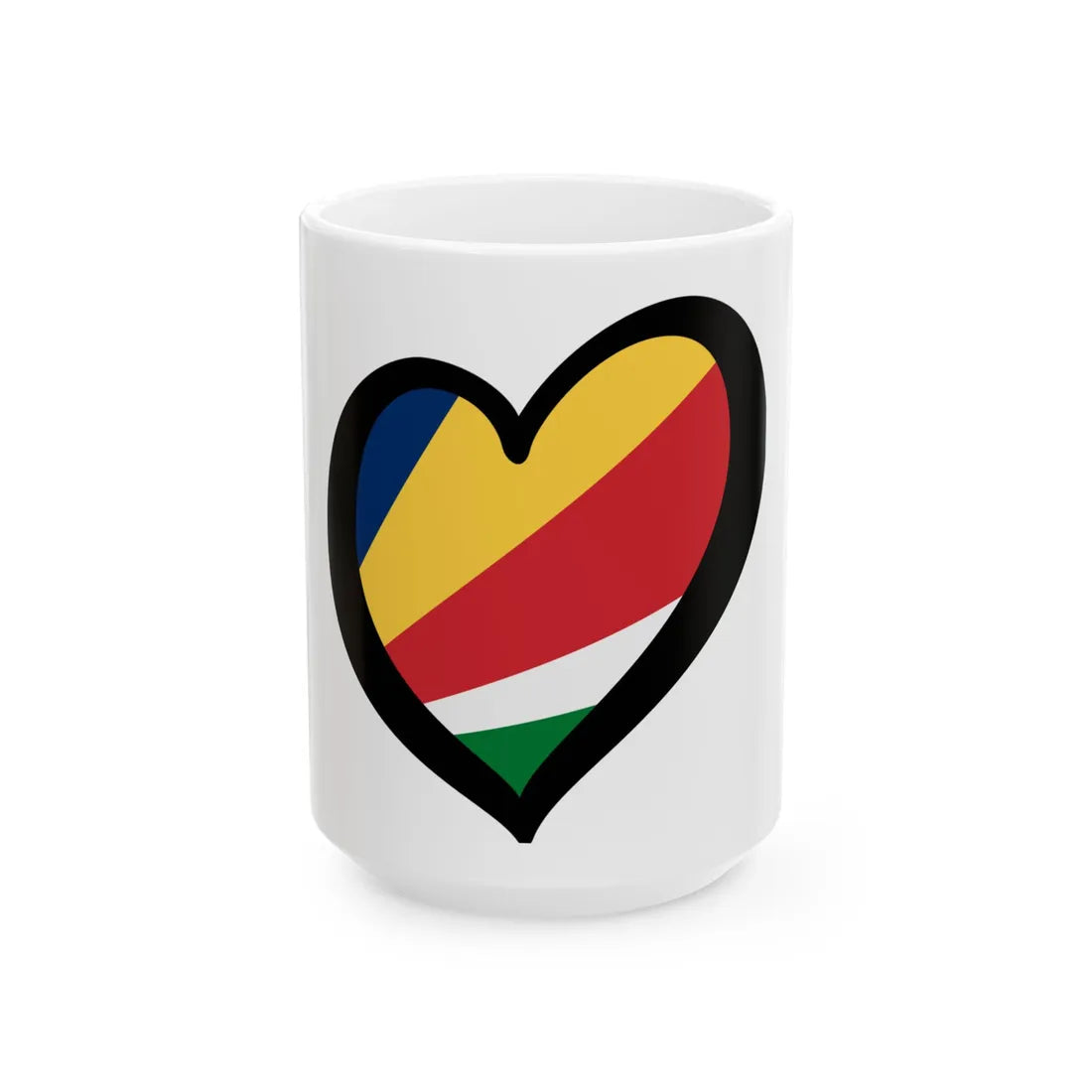 EuroSeychelles (Seychelles) White Coffee Mug 15oz - Go Mug Yourself