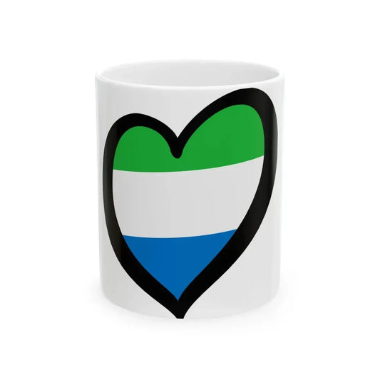 EuroSierra Leona (Sierra Leone) White Coffee Mug 11oz - Go Mug Yourself