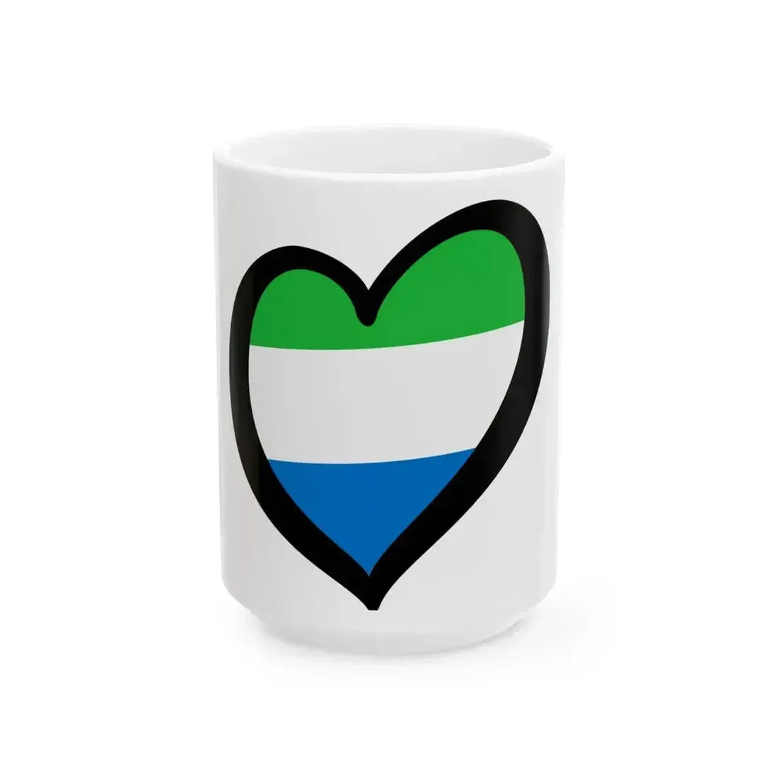 EuroSierra Leona (Sierra Leone) White Coffee Mug 15oz - Go Mug Yourself
