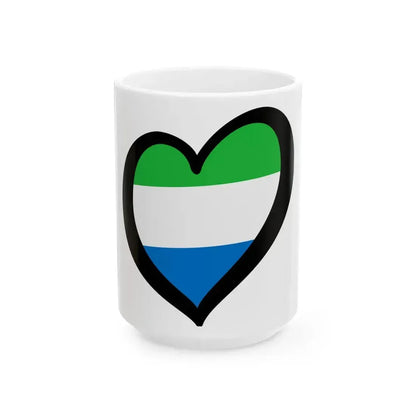EuroSierra Leona (Sierra Leone) White Coffee Mug 15oz - Go Mug Yourself