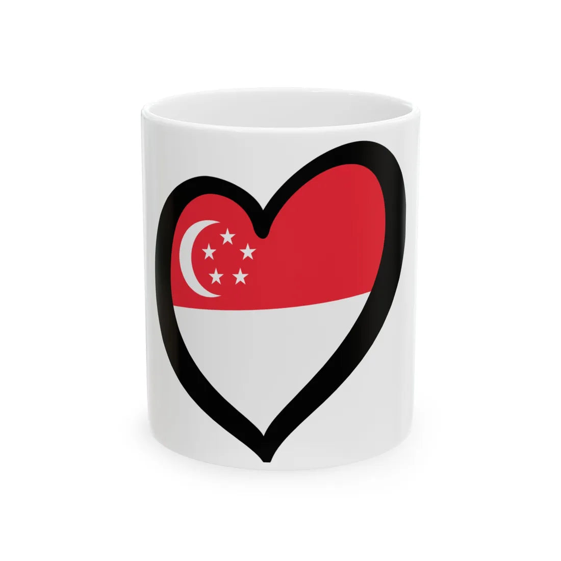 EuroSingapur (Singapore) White Coffee Mug 11oz - Go Mug Yourself