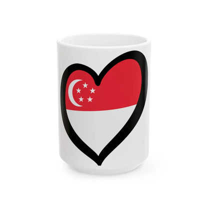 EuroSingapur (Singapore) White Coffee Mug 15oz - Go Mug Yourself