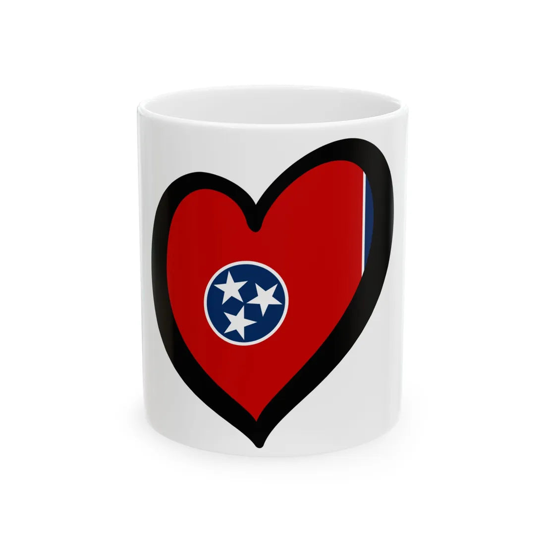 EuroTennessee (United States) White Coffee Mug 11oz - Go Mug Yourself