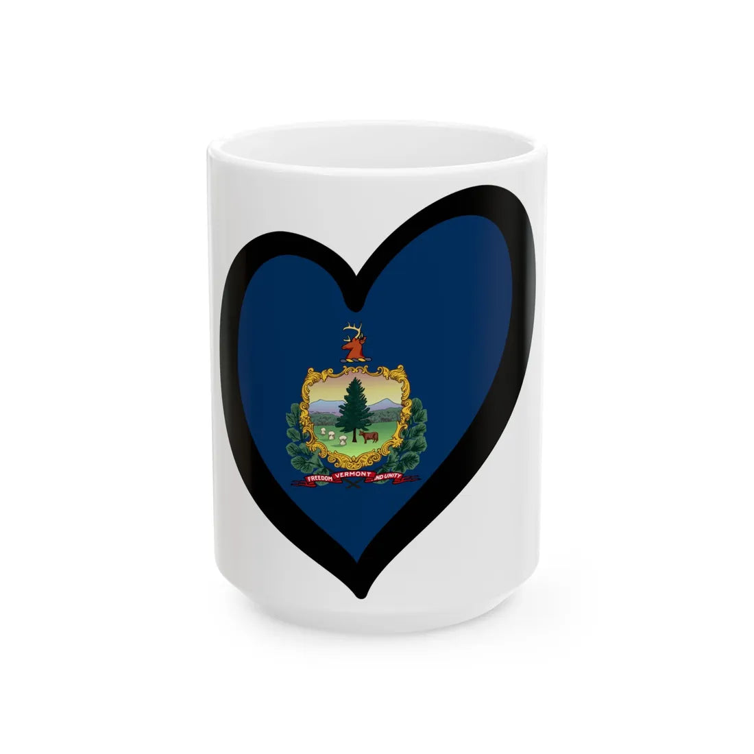EuroVermont (United States) White Coffee Mug 15oz - Go Mug Yourself