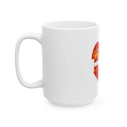 Eurovision Song Contest heart Austria-Hungary white (Austria) White Coffee Mug - Go Mug Yourself