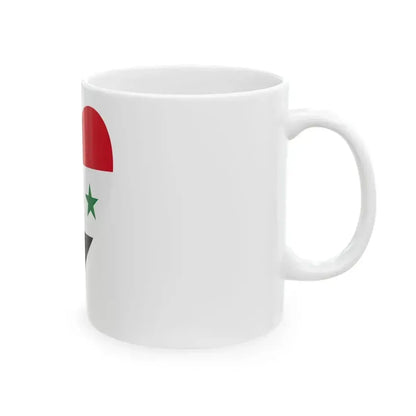 Eurovision Song Contest heart Iraq white 1963-1991 and Syria white 1963-1972 (Iraq) White Coffee Mug - Go Mug Yourself