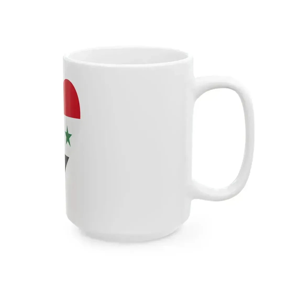 Eurovision Song Contest heart Iraq white 1963-1991 and Syria white 1963-1972 (Iraq) White Coffee Mug - Go Mug Yourself