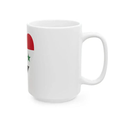 Eurovision Song Contest heart Iraq white 1963-1991 and Syria white 1963-1972 (Iraq) White Coffee Mug - Go Mug Yourself