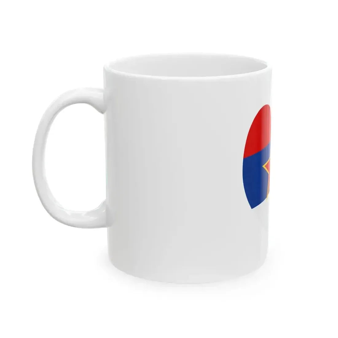 Eurovision Song Contest heart Montenegro white 1946-1993 and Serbia white 1947-1992 (Montenegro) White Coffee Mug - Go Mug Yourself