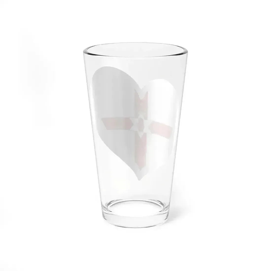 Eurovision Song Contest heart Northern Ireland white (Ireland) Pint Glass 16oz - Go Mug Yourself