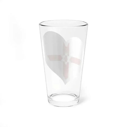 Eurovision Song Contest heart Northern Ireland white (Ireland) Pint Glass 16oz - Go Mug Yourself