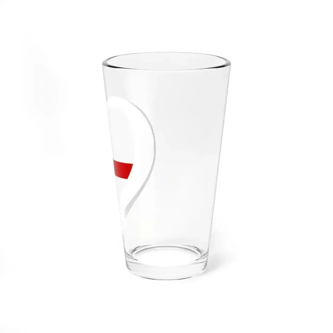 Eurovision Song Contest heart Northern Ireland white (Ireland) Pint Glass 16oz - Go Mug Yourself