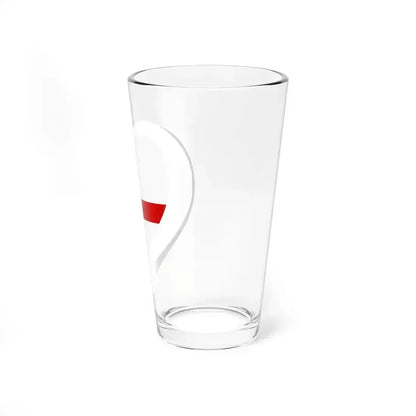 Eurovision Song Contest heart Northern Ireland white (Ireland) Pint Glass 16oz - Go Mug Yourself