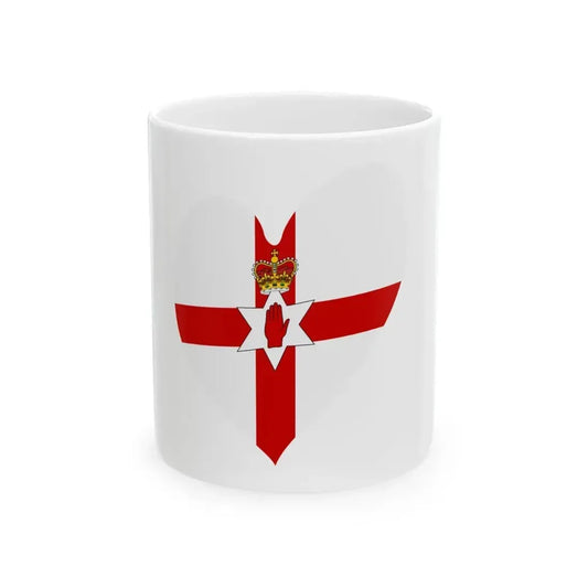 Eurovision Song Contest heart Northern Ireland white (Ireland) White Coffee Mug 11oz - Go Mug Yourself