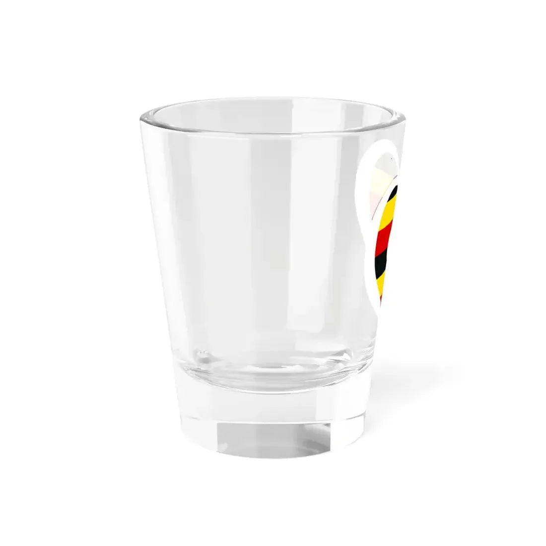 Eurovision Song Contest heart Uganda white (Uganda) Shot Glass 1.5oz - Go Mug Yourself