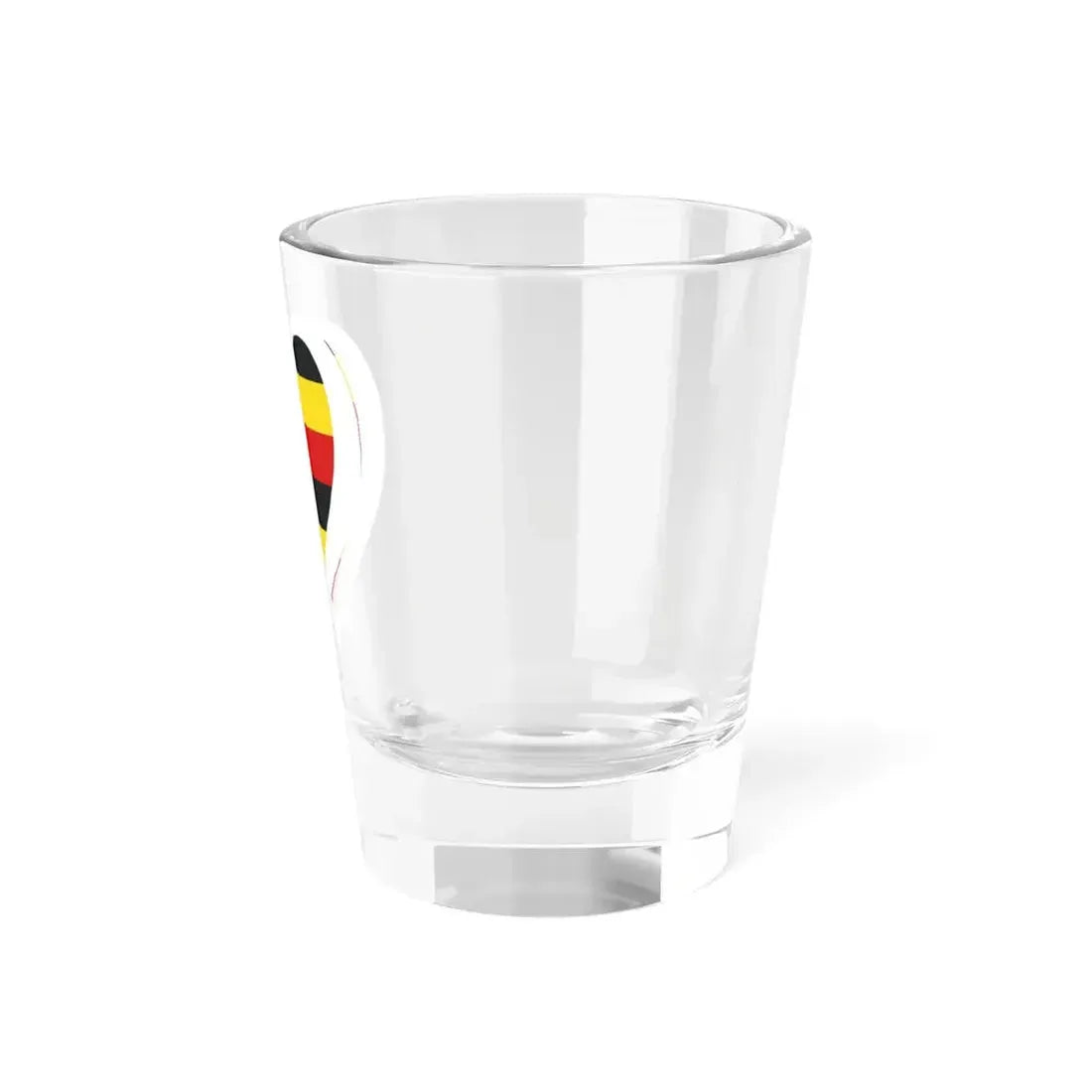 Eurovision Song Contest heart Uganda white (Uganda) Shot Glass 1.5oz - Go Mug Yourself
