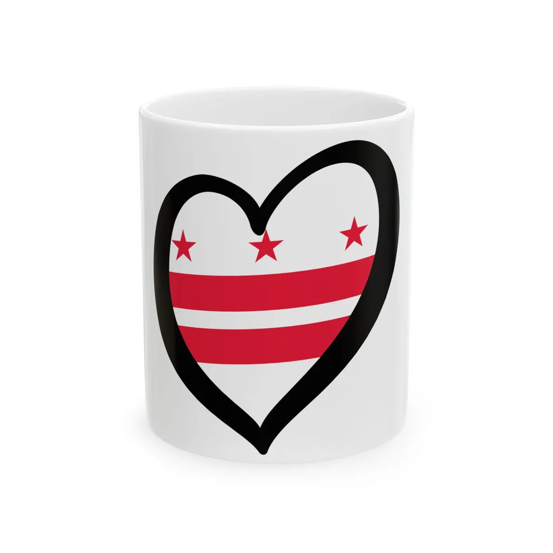 EuroWashington DC (United States) White Coffee Mug 11oz - Go Mug Yourself