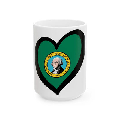 EuroWashington (United States) White Coffee Mug 15oz - Go Mug Yourself