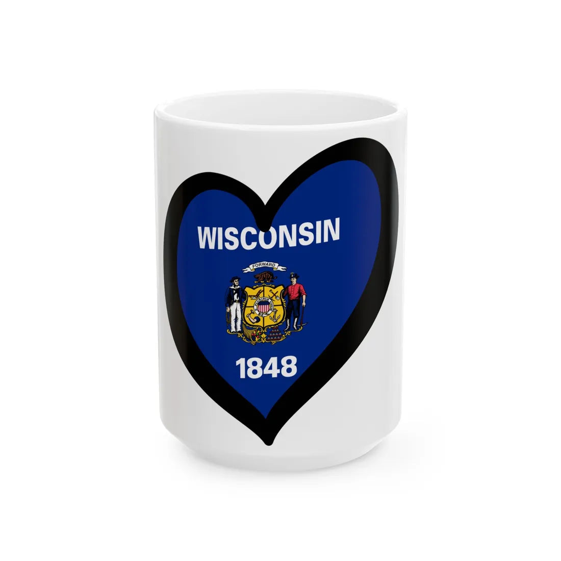 EuroWisconsin (United States) White Coffee Mug 15oz - Go Mug Yourself