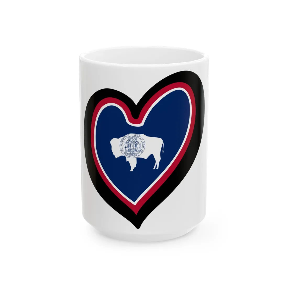 EuroWyoming (United States) White Coffee Mug 15oz - Go Mug Yourself