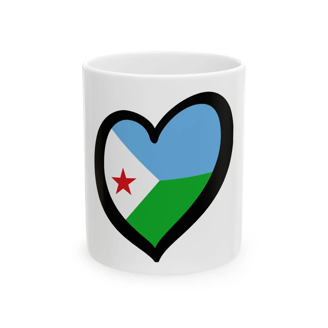 EuroYibuti (Djibouti) White Coffee Mug 11oz - Go Mug Yourself