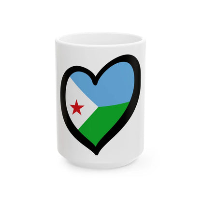 EuroYibuti (Djibouti) White Coffee Mug 15oz - Go Mug Yourself