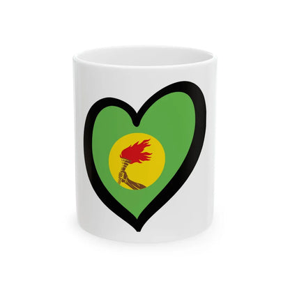 EuroZaire (Congo) White Coffee Mug 11oz - Go Mug Yourself