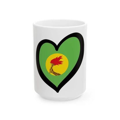 EuroZaire (Congo) White Coffee Mug 15oz - Go Mug Yourself