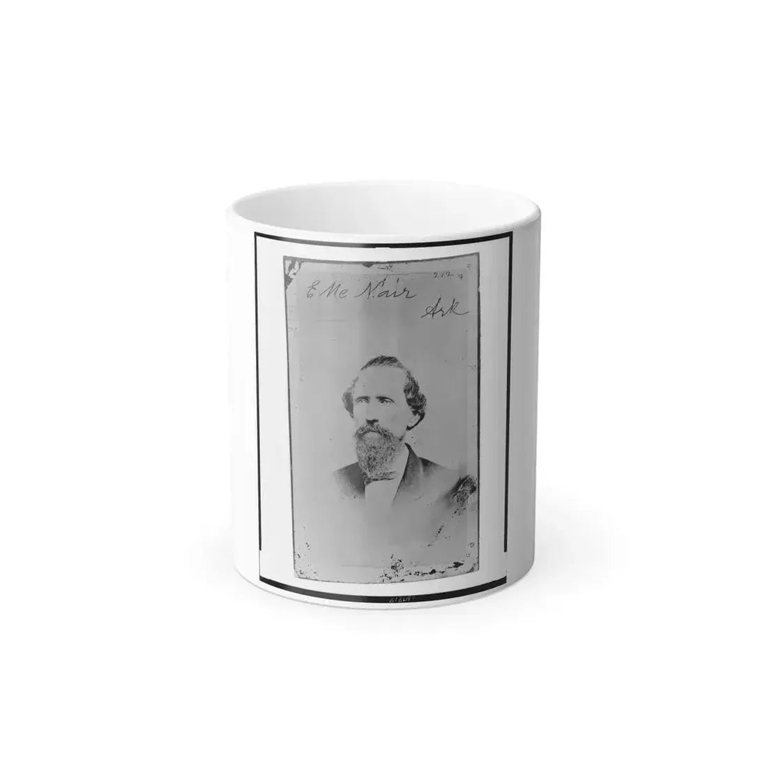 Evander Mcnair, of Arkansas, Brigadier General, C.S.A., Head-and-Shoulders Portrait, Facing Left (U.S. Civil War) Color Changing Coffee Mug 11oz Default Title 11oz - Go Mug Yourself