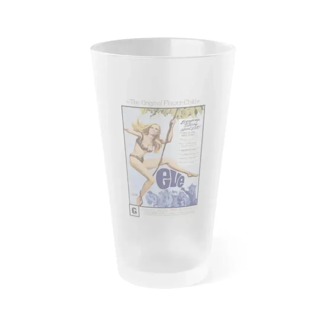 EVE 1968 Movie Poster - Frosted Pint Glass 16oz 16oz Frosted - Go Mug Yourself