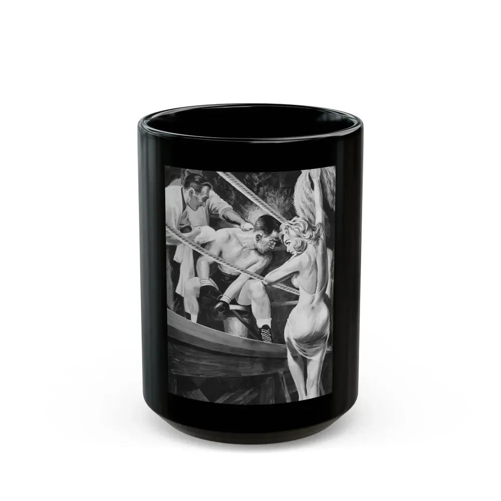 Eve magazine Illustration, Vol. 1,  No. 3, 1962 - Black Coffee Mug 15oz - Go Mug Yourself