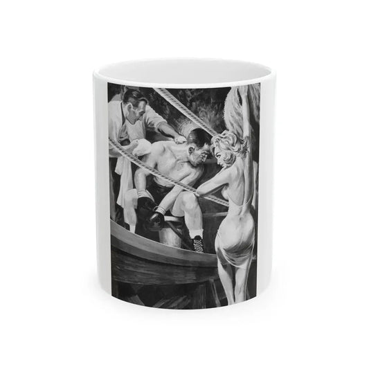 Eve magazine Illustration, Vol. 1,  No. 3, 1962 - White Coffee Mug 11oz - Go Mug Yourself