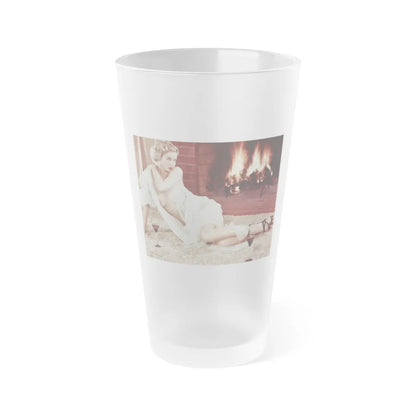 Eve Meyer #05 (Vintage Female Icon) Frosted Pint Glass 16oz-16oz-Frosted-Go Mug Yourself