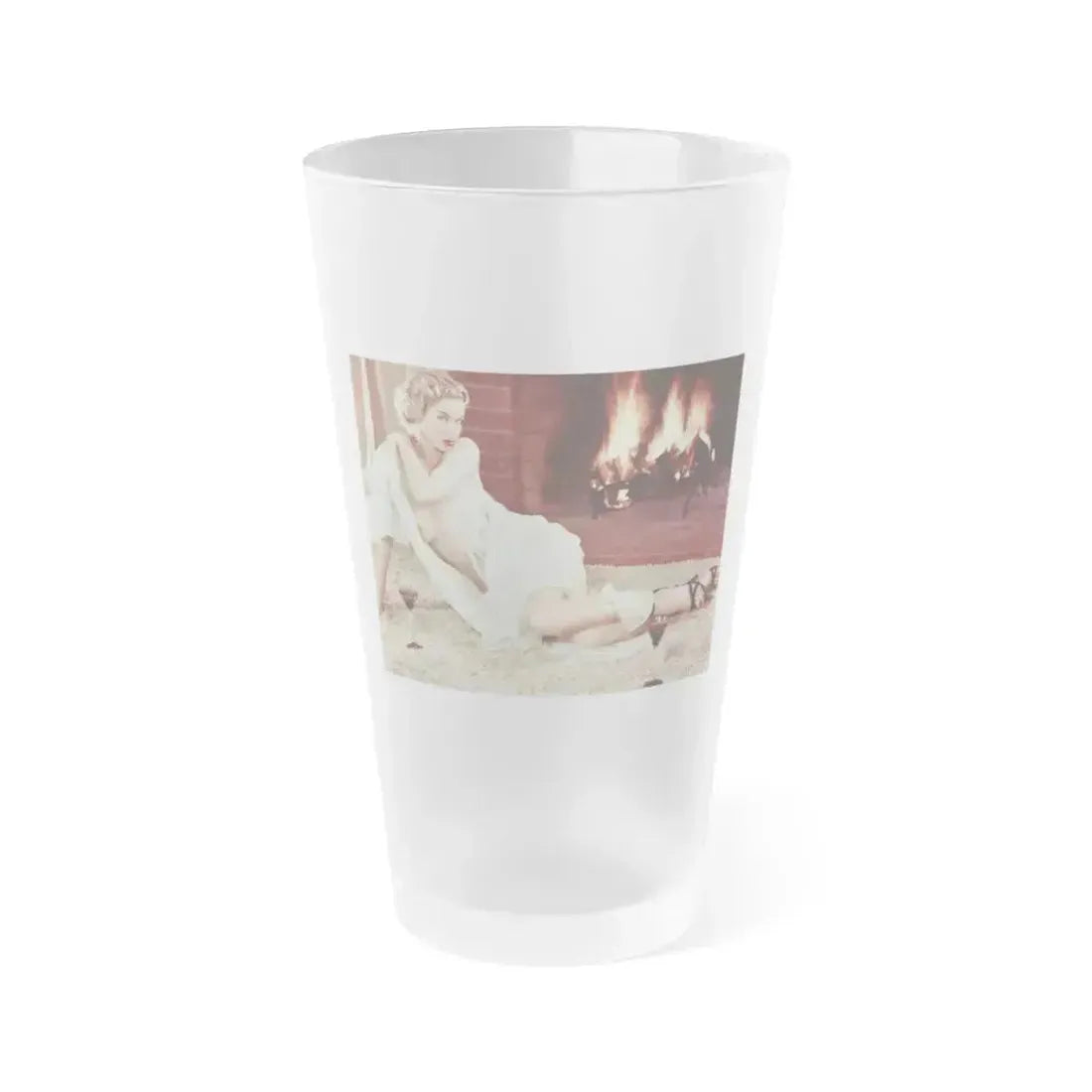 Eve Meyer #05 (Vintage Female Icon) Frosted Pint Glass 16oz 16oz Frosted - Go Mug Yourself