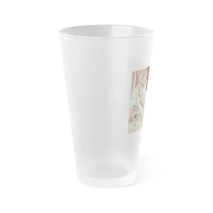 Eve Meyer #05 (Vintage Female Icon) Frosted Pint Glass 16oz-Go Mug Yourself