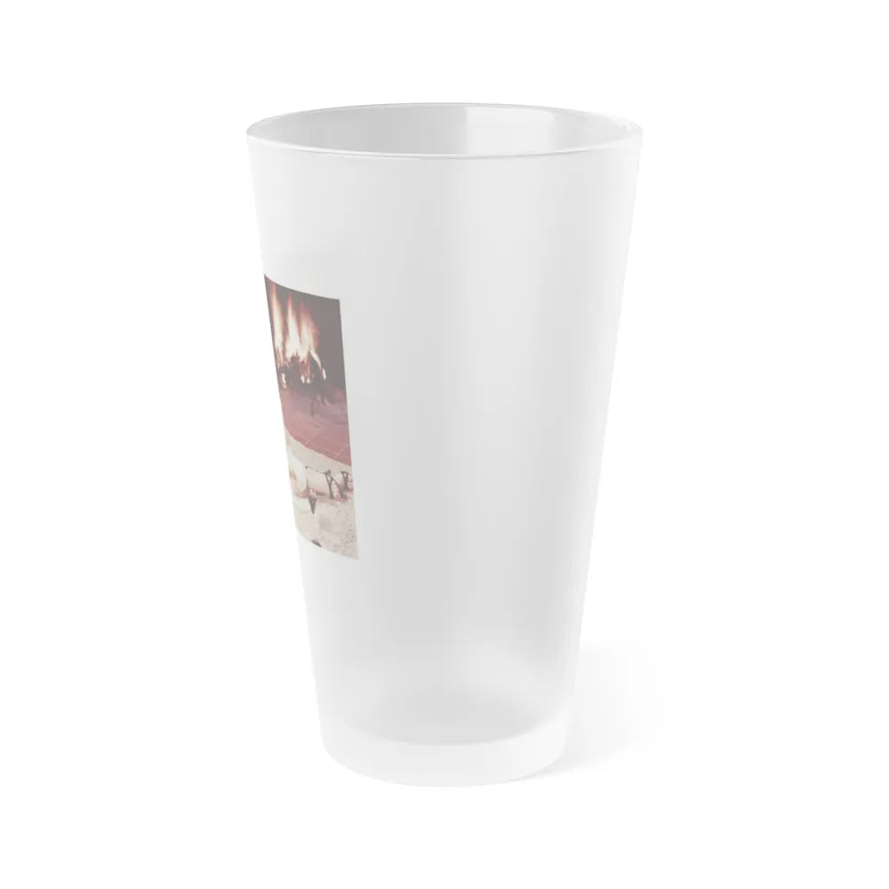 Eve Meyer #05 (Vintage Female Icon) Frosted Pint Glass 16oz-Go Mug Yourself