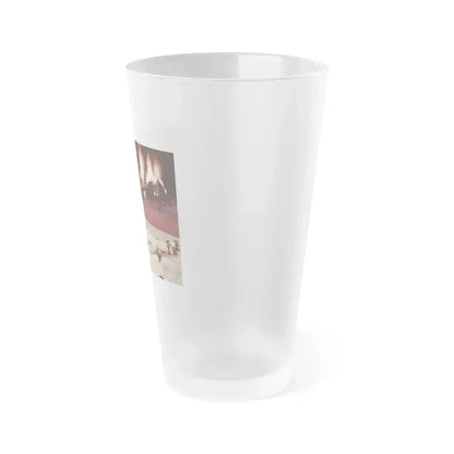 Eve Meyer #05 (Vintage Female Icon) Frosted Pint Glass 16oz - Go Mug Yourself