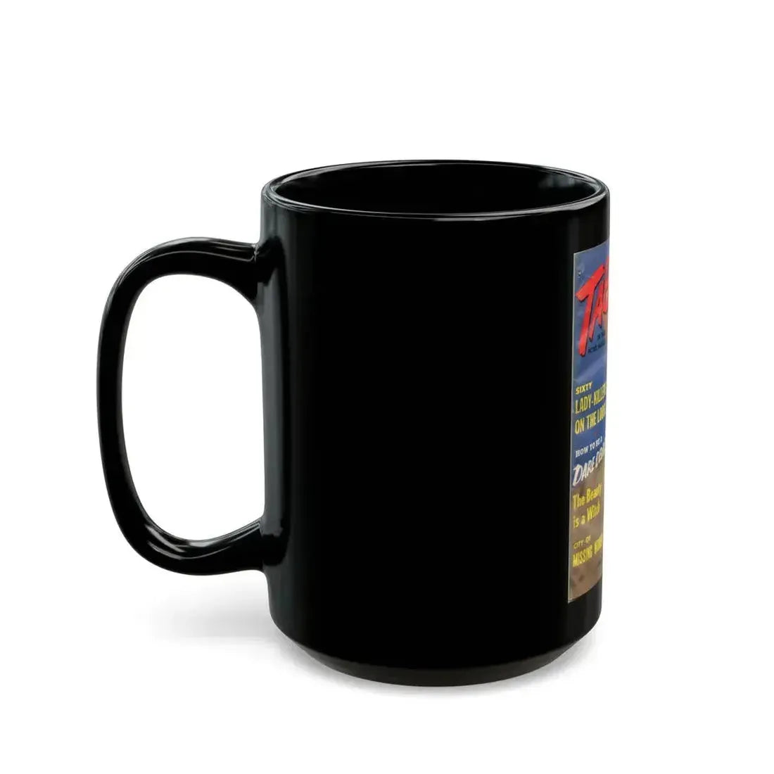 Eve Meyer #08 - Mag. Cover (Vintage Female Icon) Black Coffee Mug - Go Mug Yourself