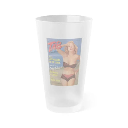 Eve Meyer #08 - Mag. Cover (Vintage Female Icon) Frosted Pint Glass 16oz 16oz Frosted - Go Mug Yourself