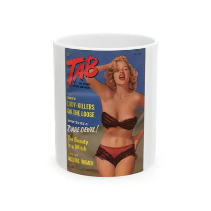 Eve Meyer #08 - Mag. Cover (Vintage Female Icon) White Coffee Mug 11oz - Go Mug Yourself