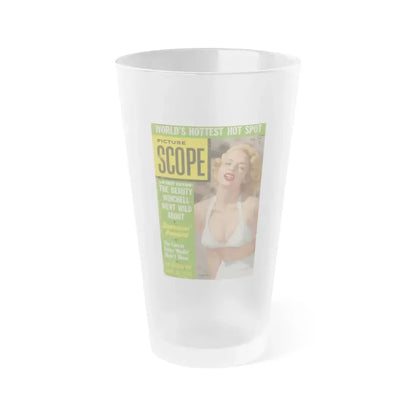 Eve Meyer #09 - Mag. Cover (Vintage Female Icon) Frosted Pint Glass 16oz 16oz Frosted - Go Mug Yourself