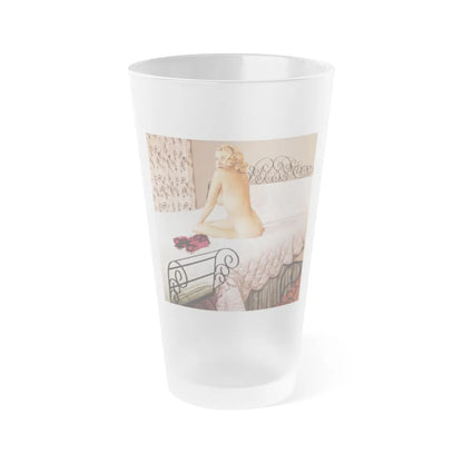 Eve Meyer #10 (Vintage Female Icon) Frosted Pint Glass 16oz-16oz-Frosted-Go Mug Yourself