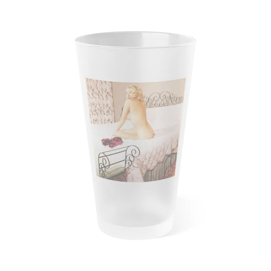 Eve Meyer #10 (Vintage Female Icon) Frosted Pint Glass 16oz-16oz-Frosted-Go Mug Yourself