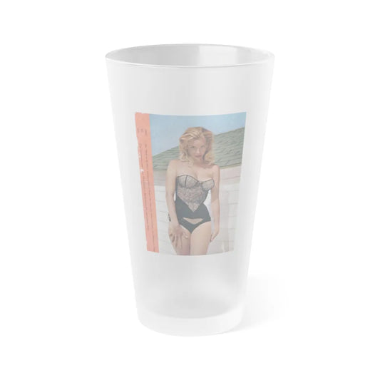 Eve Meyer #11 (Vintage Female Icon) Frosted Pint Glass 16oz-16oz-Frosted-Go Mug Yourself