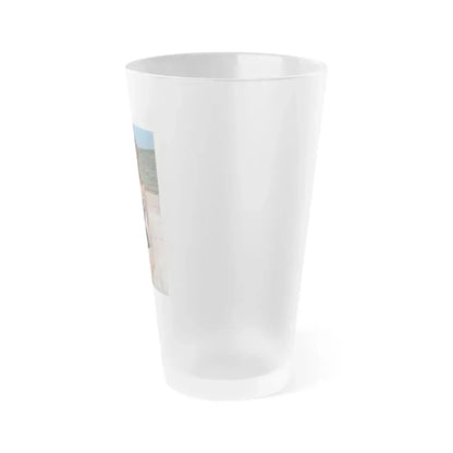 Eve Meyer #11 (Vintage Female Icon) Frosted Pint Glass 16oz - Go Mug Yourself